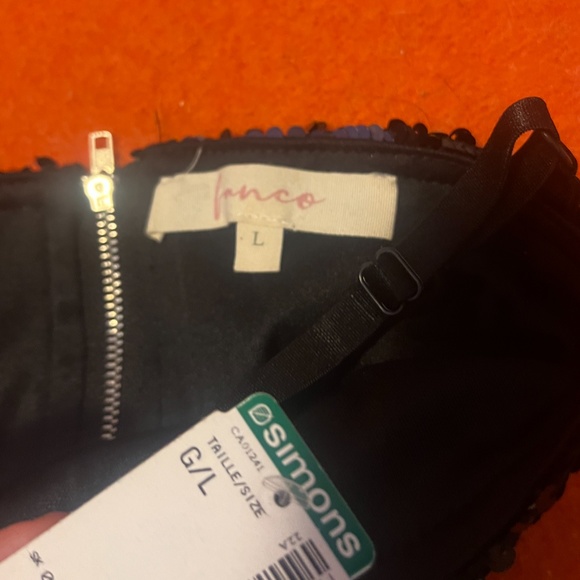 Franco black sequins spaghetti straps sleeveless mini dress NWT - Picture 13 of 14